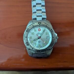 Swiss Military Silver Watch